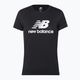 Moteriški marškinėliai New Balance Essentials Stacked Logo Co T-shirt black WT31546BK 5