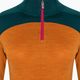 Moteriški termoaktyvūs marškinėliai ilgomis rankovėmis Smartwool Merino Baselayer Colorblock 1/4 Zip Boxed marmalade 5