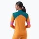 Moteriški termoaktyvūs marškinėliai ilgomis rankovėmis Smartwool Merino Baselayer Colorblock 1/4 Zip Boxed marmalade 2