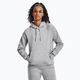 "Under Armour" moteriška striukė su gobtuvu "Rival Fleece Hoodie mod gray light heather/white