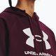 Vyriškas "Under Armour Rival Fleece Logo HD" džemperis su gobtuvu, tamsiai kaštoninis/baltas 3