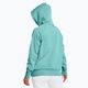 Moteriška "Under Armour Rival Fleece" striukė su gobtuvu radial turquoise/white 2