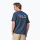Vyriški žygio marškinėliai Patagonia P-6 Logo Responsibili-Tee utility blue 2