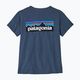 Moteriški žygio marškinėliai Patagonia P-6 Logo Responsibili-Tee  utility blue 4