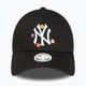 Moterų New Era Flower 9Forty New York Yankees beisbolo kepuraitė juoda 2