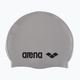 Arena Classic silikoninė sidabrinė/juoda plaukimo kepurė 2