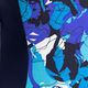 Moteriškas vientisas maudymosi kostiumėlis arena Equatorial One Piece Eye Back navy/turquoise 4
