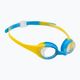 Arena Spider skaidrūs/geltoni/šviesiai mėlyni vaikiški plaukimo akiniai