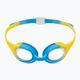 Arena Spider skaidrūs/geltoni/šviesiai mėlyni vaikiški plaukimo akiniai 2
