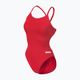 Moteriškas Arena Team Challenge vientisas raudonos/baltos spalvos vientisas maudymosi kostiumėlis 4