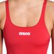 Moteriškas vientisas maudymosi kostiumėlis arena Team Swim Pro Solid raudona/balta 8
