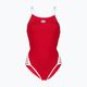 Moteriškas vientisas maudymosi kostiumėlis arena Icons Super Fly Back Solid raudona/balta 5