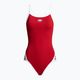 Moteriškas vientisas maudymosi kostiumėlis arena Icons Super Fly Back Solid raudona/balta