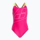 Vaikiškas vientisas maudymosi kostiumėlis arena Swim Pro Back Logo freak rose/soft green