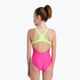 Vaikiškas vientisas maudymosi kostiumėlis arena Swim Pro Back Logo freak rose/soft green 7