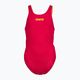 Arena Team Swim Tech Solid freak rose/soft green vaikiškas vientisas maudymosi kostiumėlis 4