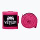 "Venum Kontact" neoninės rožinės spalvos bokso tvarsčiai