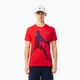 Lacoste Tennis X Novak Djokovic raudonųjų serbentų marškinėlių ir kepurės rinkinys