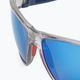 Julbo Renegade Polarized 3Cf blizgūs permatomi pilki/mėlyni akiniai nuo saulės J4999420 5