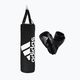 adidas jaunimo bokso rinkinys, vaikiškas krepšys ir pirštinės juodai baltos spalvos ADIBPKIT10-90100