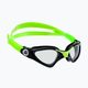 Aquasphere Kayenne 2022 juodi / ryškiai žali / skaidrūs vaikiški plaukimo akiniai