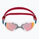 Aquasphere Kayenne Pro plaukimo akiniai balti / pilki / veidrodiniai raudoni 2