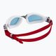 Aquasphere Kayenne Pro plaukimo akiniai balti / pilki / veidrodiniai raudoni 4