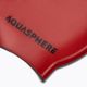 Aquasphere Plain Silicon raudona/juoda plaukimo kepurė 2