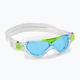 Aquasphere Vista skaidri / ryškiai žalia / mėlyna vaikiška plaukimo kaukė MS5630031LB 6