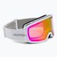 Alpina Nakiska Q-Lite balti matiniai/rožiniai slidinėjimo akiniai