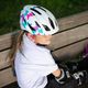 Vaikiškas dviratininko šalmas Alpina Pico pearlwhite butterflies gloss 8