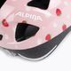 Alpina Ximo braškių rožinis blizgus vaikiškas dviratininko šalmas 7