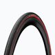 Continental Ultra Sport III 700x25C įtempiama juoda/raudona padanga CO0150463