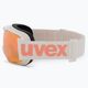 Slidinėjimo akiniai UVEX Downhill 2000 S CV white/mirror rose colorvision orange 55/0/447/10 4