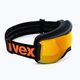 Slidinėjimo akiniai UVEX Downhill 2100 CV juodi matiniai/veidrodiniai oranžiniai colorvision geltoni 55/0/392/24