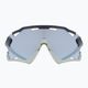 UVEX Sportstyle 228 juodi smėlio matiniai / veidrodiniai sidabriniai dviratininkų akiniai 53/2/067/2816 7