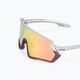 UVEX Sportstyle 231 sidabriniai slyvų matiniai/veidrodiniai raudoni dviratininkų akiniai S5320655316 5
