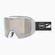 UVEX Evidnt Attract CV S2 slidinėjimo akiniai balti matiniai / veidrodiniai sidabriniai / geltoni / skaidrūs