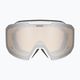 UVEX Evidnt Attract CV S2 slidinėjimo akiniai balti matiniai / veidrodiniai sidabriniai / geltoni / skaidrūs 2