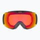 UVEX Downhill 2100 CV S2 slidinėjimo akiniai juodi blizgūs/veidrodiniai raudoni/spalvoti oranžiniai 6