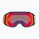 UVEX Xcitd CV S2 slidinėjimo akiniai juodi matiniai / veidrodiniai raudoni / spalvoti žali 2