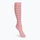 CEP atspindinčios rožinės spalvos moterų kompresinės bėgimo kojinės WP401Z
