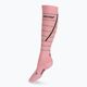 CEP atspindinčios rožinės spalvos moterų kompresinės bėgimo kojinės WP401Z 2