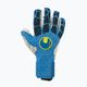Uhlsport Hyperact Supergrip+ Finger Surround vartininko pirštinė mėlyna ir balta 101123101 4