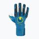 Uhlsport Hyperact Absolutgrip Finger Surround vartininko pirštinės mėlyna ir balta 101123401 4