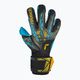 Vartininko pirštinės Reusch Attrakt Aqua Finger Support black/gold/aqua 2