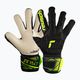 Vaikiškos vartininkų pirštinės Reusch Attrakt Freegel Gold Finger Support Junior black/safety yellow