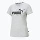 Moteriški marškinėliai PUMA ESS Logo light gray heather 4