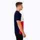 Vyriški treniruočių marškinėliai PUMA ESS+ Colorblock Tee tamsiai mėlyna ir raudona 848770 06 3