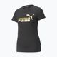 Moteriški marškinėliai PUMA ESS+ Metallic Logo Tee puma black/gold foll 4